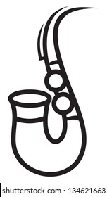saxophone in the style of minimalism