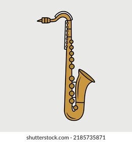 Saxophone SVG Printable Vector Design,