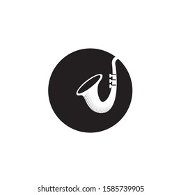 Saxophone trumpet vector icon. Saxophone symbol. Linear style sign for mobile concept and web design. Saxophone symbol logo illustration. vector graphics - Vector.
