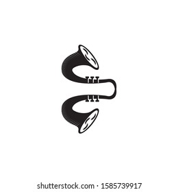 Saxophone trumpet vector icon. Saxophone symbol. Linear style sign for mobile concept and web design. Saxophone symbol logo illustration. vector graphics - Vector.
