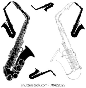 Saxophone Vector 01