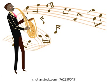 Saxophone vector 