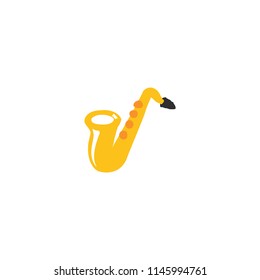 Saxophone vector flat icon