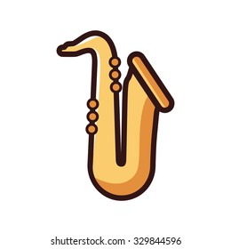 Saxophone Vector Icon