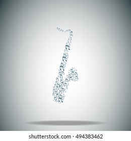 Saxophone vector icon