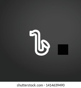 Saxophone vector icon. Saxophone concept stroke symbol design. Thin graphic elements vector illustration, outline pattern for your web site design, logo, UI. EPS 10.