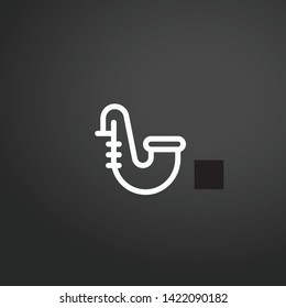 Saxophone vector icon. Saxophone concept stroke symbol design. Thin graphic elements vector illustration, outline pattern for your web site design, logo, UI. EPS 10.
