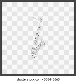 Saxophone vector icon. Isolated illustration. Business picture.