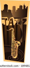 Saxophone. Vector illustration.