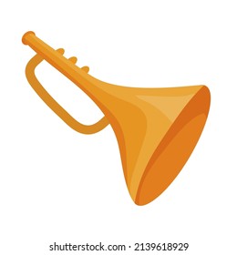 Saxophone.Wind musical instrument.Cartoon vector graphic.