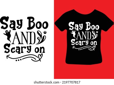 Say Boo and Scary on design