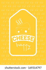 say cheese poster template vector/illustration / background/ greeting card