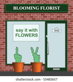 Say it with flowers florist with rude cacti