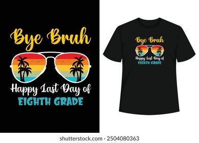 Say goodbye to eight grade and hello to 2th Grade with this fun and stylish Tee! Perfect for celebrating the end of the school year and the start of summer, Funny Summer Break End Of School Year Tee.