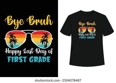 Say goodbye to First grade and hello to 2th Grade with this fun and stylish Tee! Perfect for celebrating the end of the school year and the start of summer, Funny Summer Break End Of School.