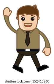 Say Hello - Office Corporate Cartoon People