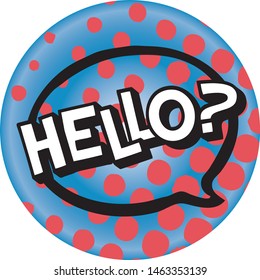 say hello popart icon, woman t shirt print 