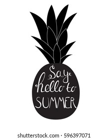 Say Hello to Summer Natural Background Vector Illustration EPS10