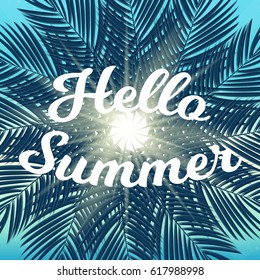 Say Hello to Summer Natural Background Vector Illustration EPS10