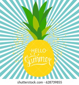 Say Hello to Summer Natural Background Vector Illustration EPS10