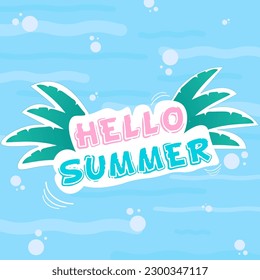 Saluda a Summer. Hola verano. verano de bienvenida.