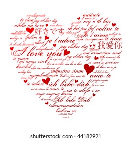 Say I love you in many languages