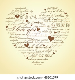 Say I love you in many languages
