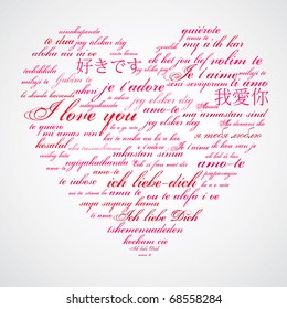 Say I love you in many languages