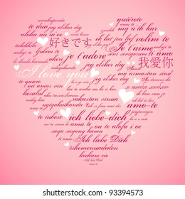 Say I love you in many languages
