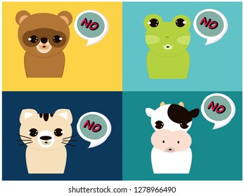 say no concept vector