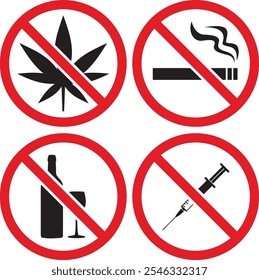 Say no to drugs vector 