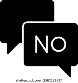 Say No Icon Symbol Art Sign