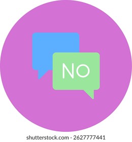 Say No Icon Symbol Art Sign