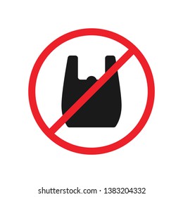 say no to plastic bag red prohibition sign. say no to plastic bag pollution. save environment and ecology of earth. zero waste eco icons. go green eco friendly environment concept.