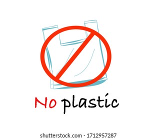 Say no to plastic bags, bring your own textile bag,
love the earth, environment concept.