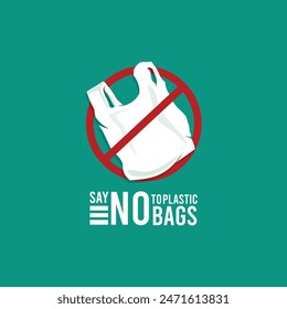 SAY NO TO PLASTIC  BAGS.PLASTIC  BAGS