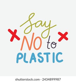 Say No to Plastic Clipart