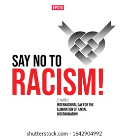 Say no to Racism illustration