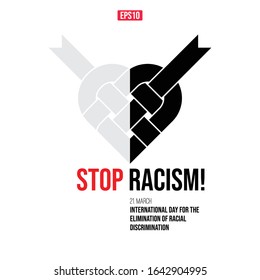 Say no to Racism illustration