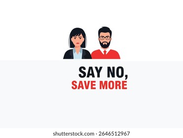 Say No Save More People Concept