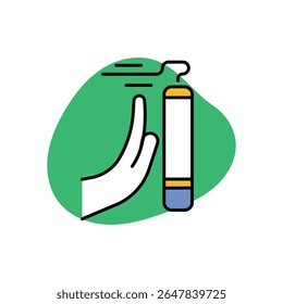 Say No to Smoke Icon vector stock illustration