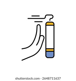Say No to Smoke Icon vector stock illustration