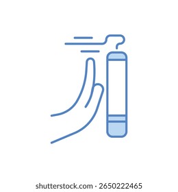 Say No to Smoke Icon vector stock illustration