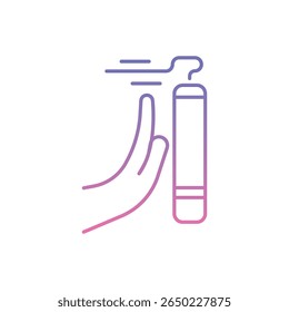 Say No to Smoke Icon vector stock illustration