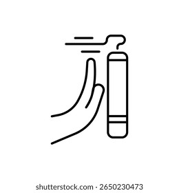 Say No to Smoke Icon vector stock illustration
