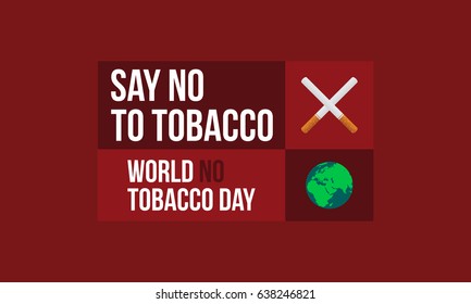 Say no tobacco day background