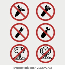 Say no to the war poster. Message to stop the war. Make peace.