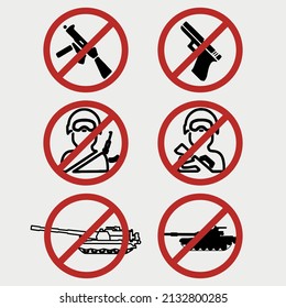 Dile no al afiche de la guerra. Mensaje para detener la guerra. Haz la paz.