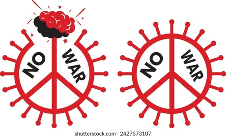 Say Now war Vector Poster Text Slogan Stop War Poster No War Stock Illustration design, sticker