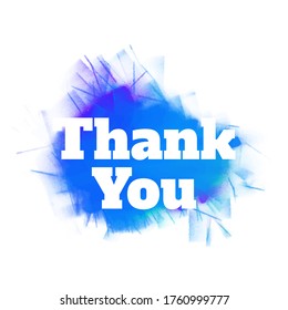 say thank you for appreciation in vector typography 